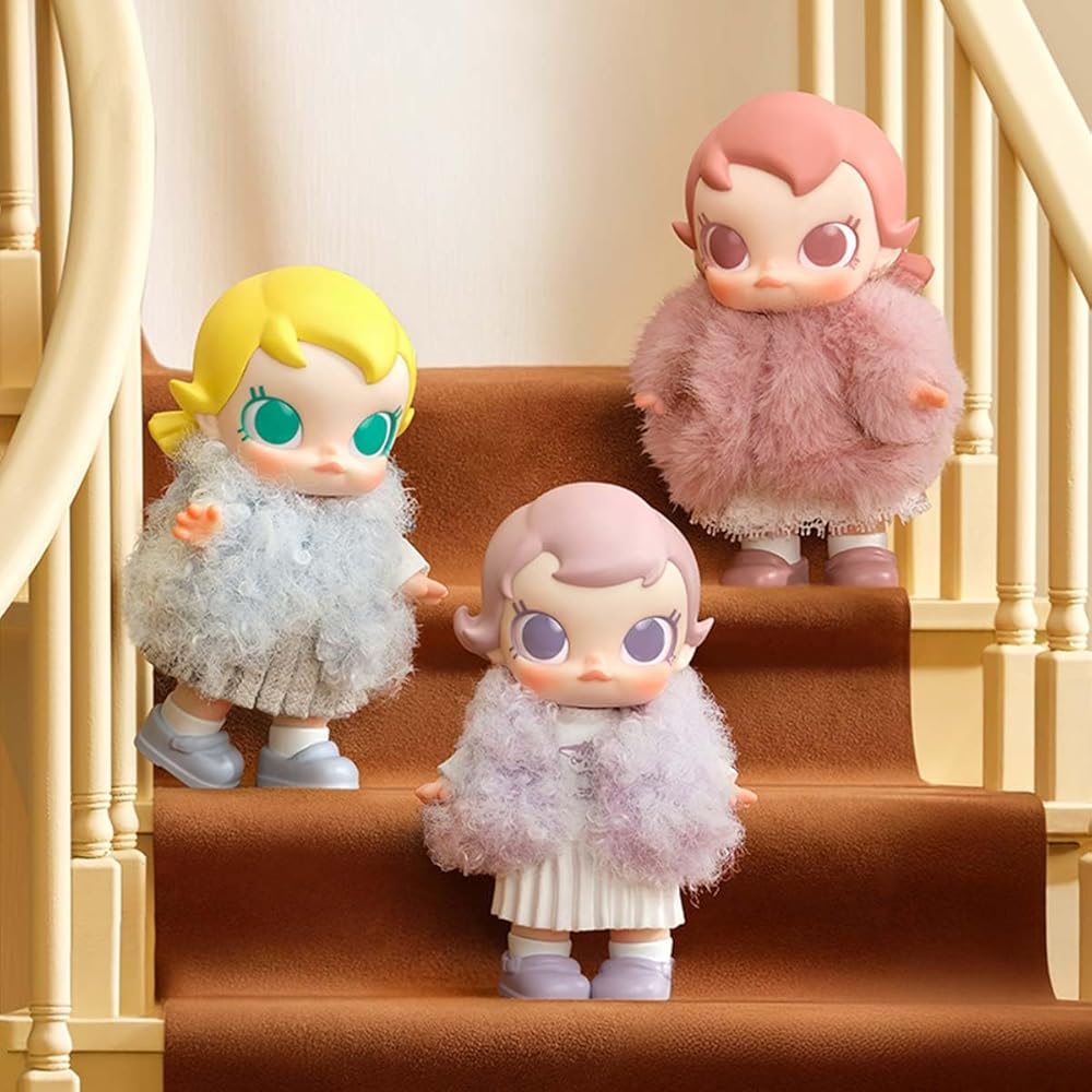 Pop Mart Baby Molly Winter Fit Check Plush Pendant Assorted Box 6 Pieces Collectible Figure Toy