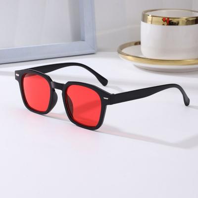 Lunettes de soleil carrées de cyclisme vintage Homme Femme Rétro Marque Designer Lunettes Unisexe Nuances Populaires Lunettes Uv400