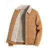 Men's Suede Plush Jacket: Warm, Thickened, Casual Wear for Spring, Autumn, and Winter