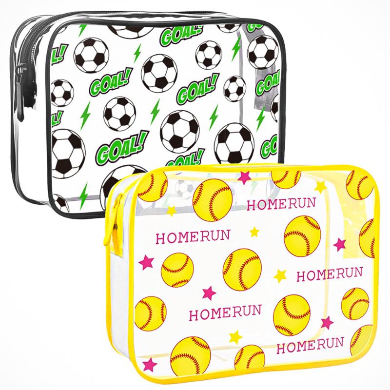 

Football-Themed Pvc Toiletry Bag Makeup Bag Suitable For Men And Women Travel Toiletries Storage Bag A3