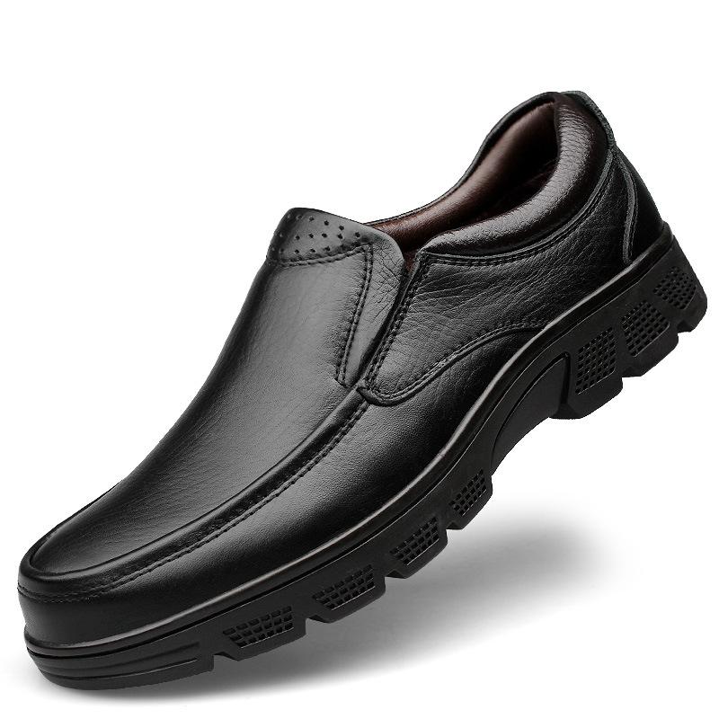 

Men s Shoes Business Dress Leather Shoes Men s Spring Casual Shoes Sleeve Men s Loafers Cowhide Large Size Lazy Shoes 47