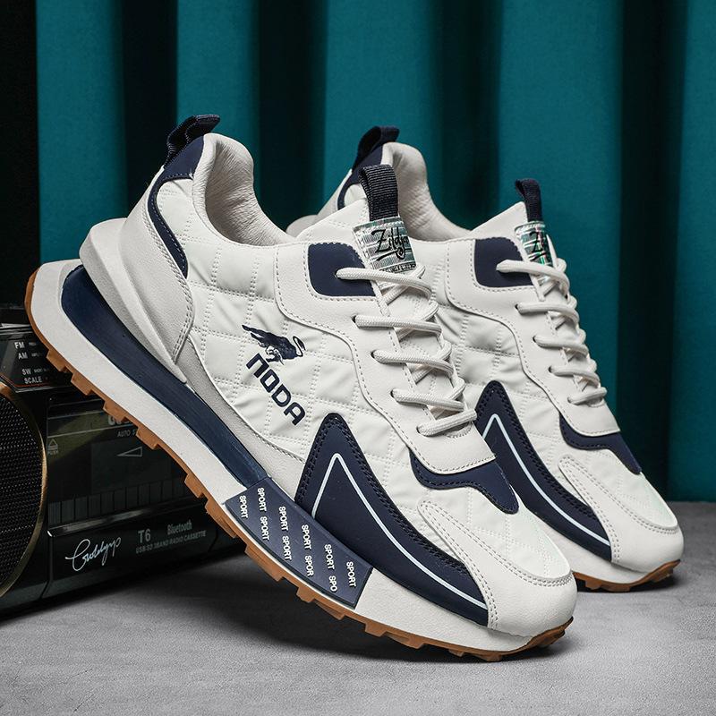 Scarpe da Ginnastica Sportive da Esterno Versatili per Uomo, Stagioni Primavera e Autunno, Casual, Corsa, Rialzo Altezza, Suola Spessa, Resistenti all'Usura
