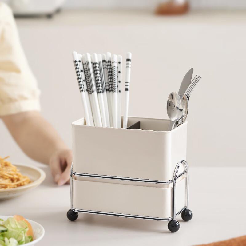 ZISIZ Divided Chopstick Holder and Drainer