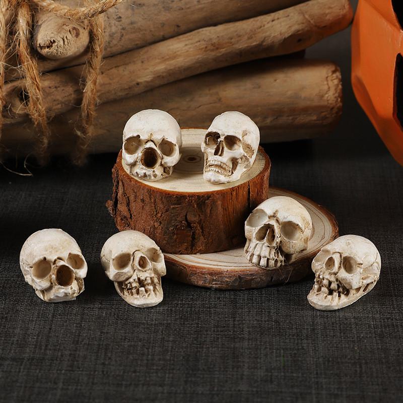 Halloween Skull Scene Toy Setup Resin Ornament For Festive Party Atmosphere And Gifts