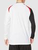 Volleyball Game Shirt, Long Sleeve, Moisture-Wicking, Quick-Drying, Junior Available, V2MA2122, Unisex, White x Black x Chinese Red, Size L