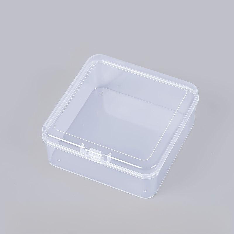 Square Transparent Plastic Box for Card and Jewelry Storage