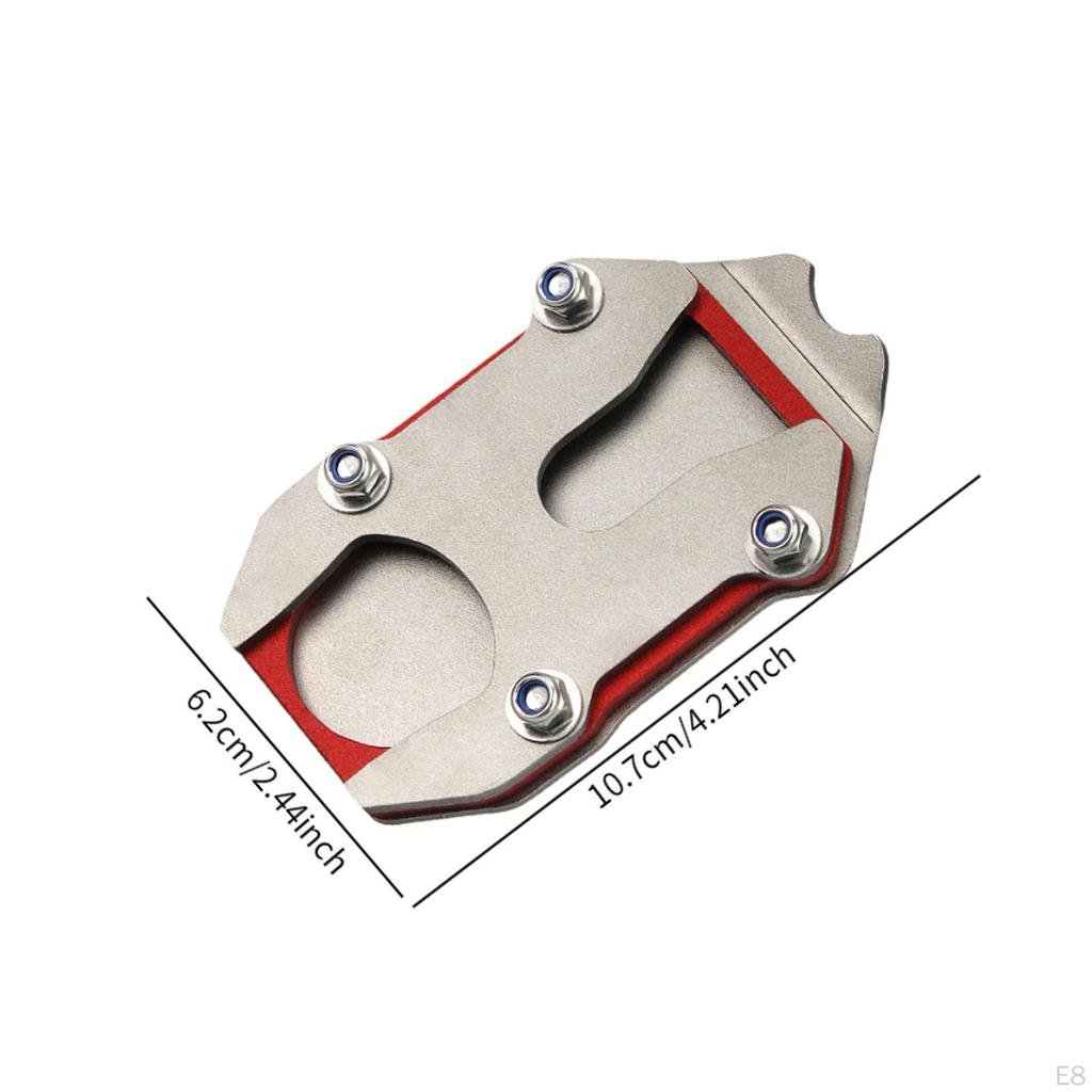 Motorcycle Kickstand Pad Enlarger Support Plate Enlarged Base Easily Install Accessories