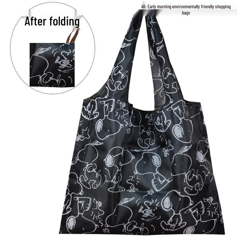 

Середній Складаний Екологічний Клітинка Смужка Нейлонова Сумка для Шопінгу - Корейський Стиль