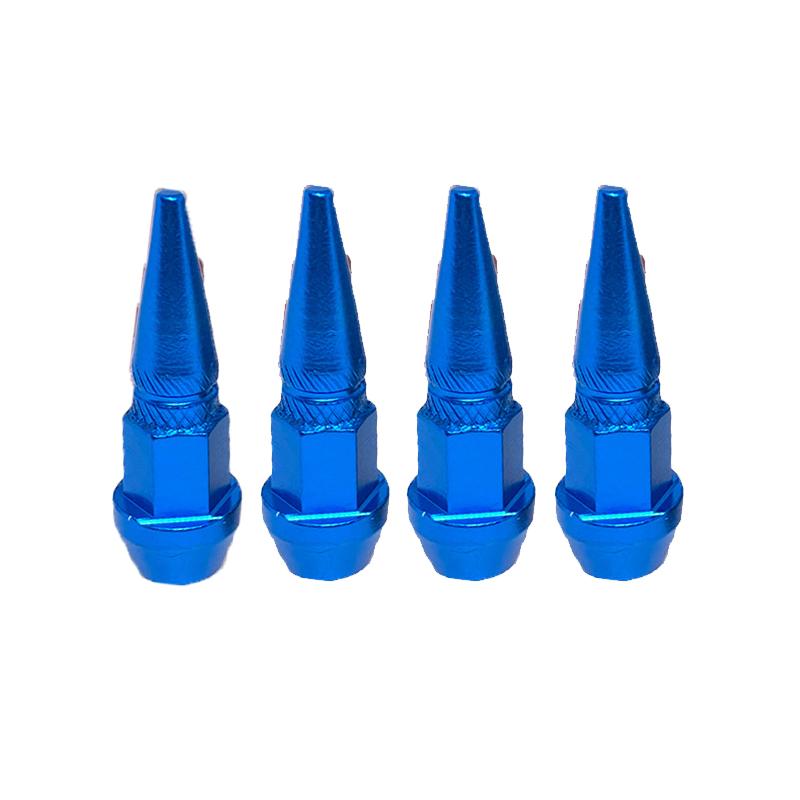 4pcs Tire Valve Caps Anti-theft Bullet Head Style Antirust Motorcycle Bike Car Wheel Tyre Tires Valve Stem Caps Accessories