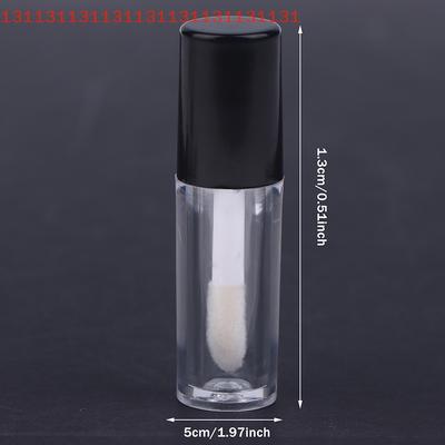 1/5 Pièces 1,2g Mini Tubes Vides pour Gloss à Lèvres DIY Portables en Plastique Contenant pour Rouge à Lèvres Liquide pour Maquillage Beauté Artistry
