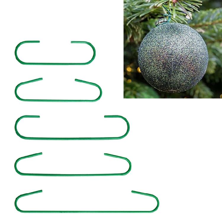 100 Pack Ornament Hooks for Christmas Ball Tree Hangers 2024 New Year Decoration
