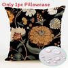 Polyester Waterproof Pillow Cover With Floral Pattern For Living Room Decor