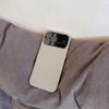 Official Orange Vegan Leather Phone Case For iPhone 17 Air 16 15 14 13 12 11 Pro Max Plus Luxury Glass Large Window Bumper Cover