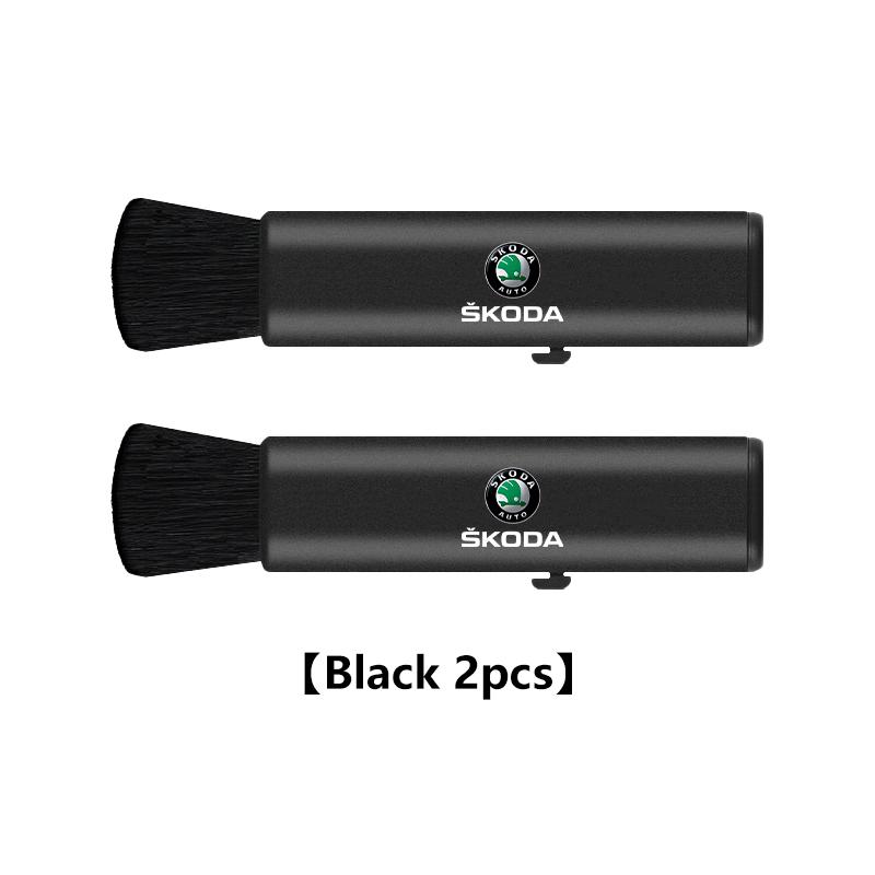 Gqjdy5 Retractable Car Air Vent Detailing Cleaning Brush Dust Remover Brush For Skoda Octavia Superb RAPID FABIA KAMIQ KAROQ KODIAQ