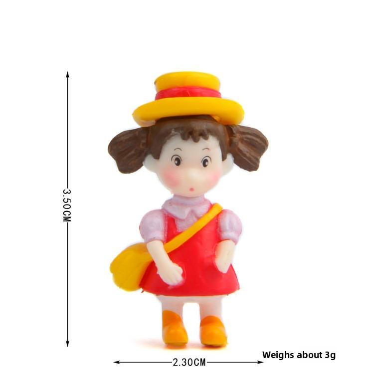 

Totoro Neighbor My Mei Walking Running Mini Model Ornaments For Landscape Decor StyleA