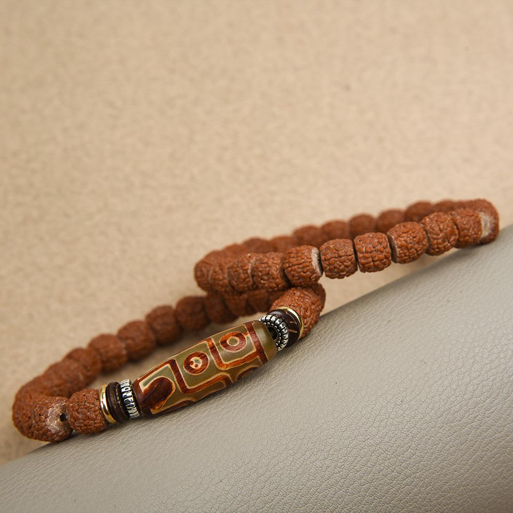 Natur Vajra Bodhi Rudraksha Armbänder für Männer Meditation Mala Perlenarmband Frauen Neu Gebet Tibetischer Buddhismus Armreifen Schmuck