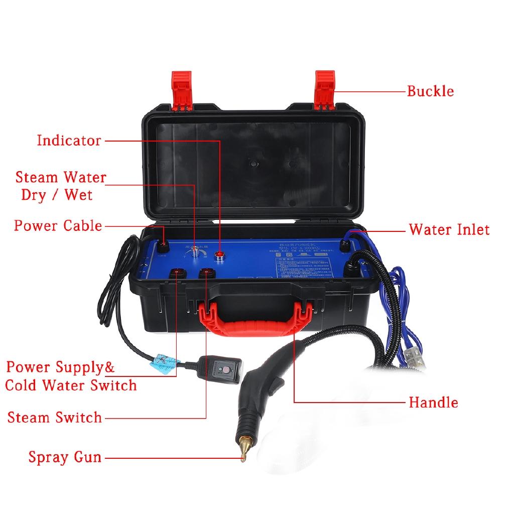 2600W High Temperature Steam Sterilizer Sterilizer for Kitchen Home Car Steam Generator 220v