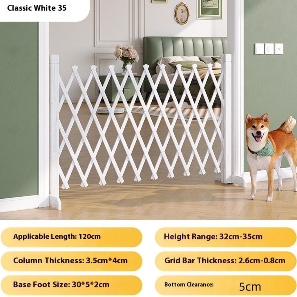 Binnen Huisdierhek Geen Boren Houtenhek Opvouwbare Veiligheidsdeurhek Voor Huisdieren Voor Garage Slaapkamer Hal Portiek Woonkamer Appartement
