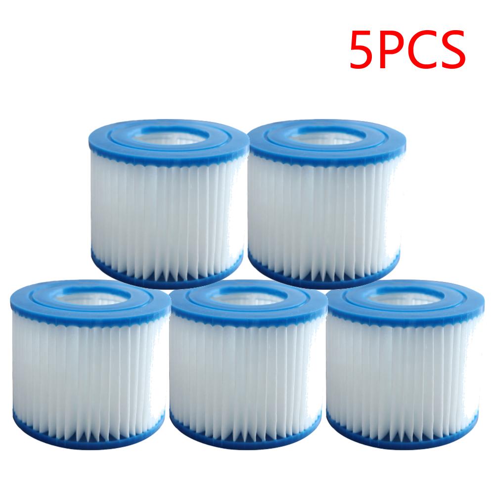 2-10PCS Type VI Hot Tub Filter Soft Rubber Ends Spa Filter Cartridge Reusable Pool Filter Replacement for Above Ground Pools