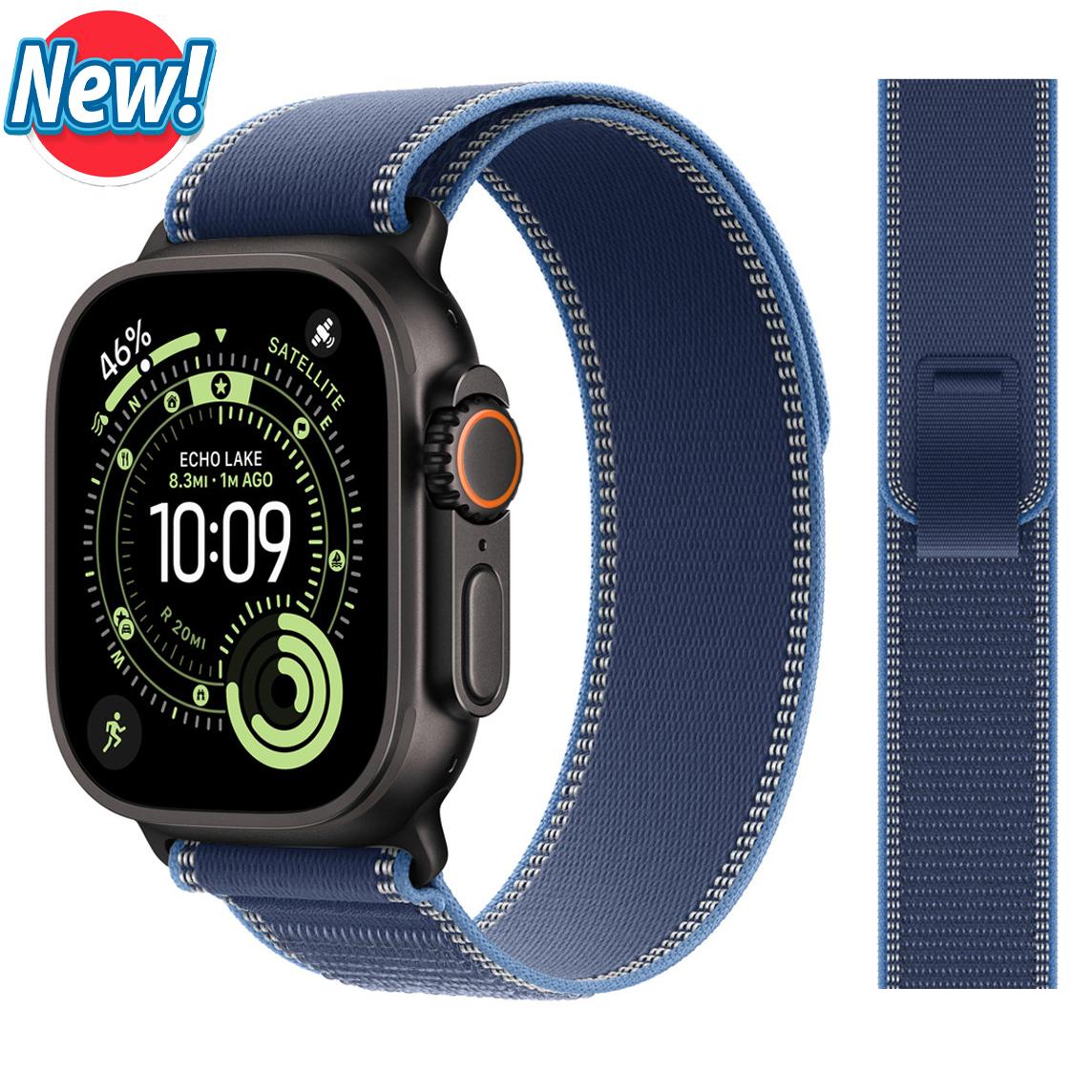 

Ремінець Trail Loop для Apple Watch Ultra 3 2 ремінець 49мм 46мм 44мм 40мм 45мм 41мм 42мм Correa Браслет iWatch Series 11 10 SE 2028 38 40 41 42(S10) mm