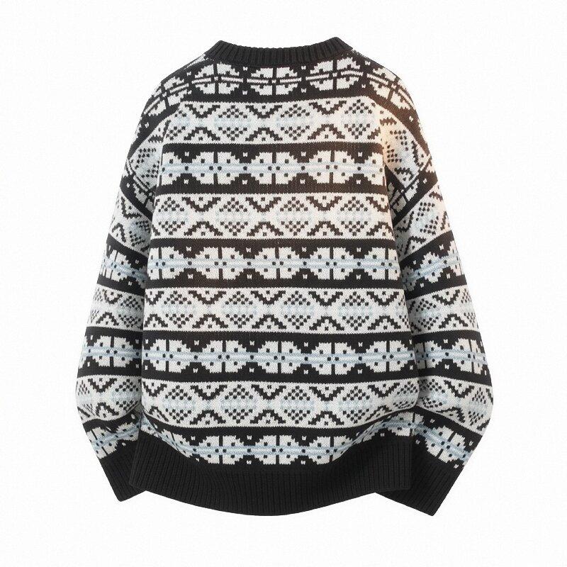 Autumn And Winter Sweaters For Men's Couples, Loose And Casual Men's Knitted Sweaters, Men's Long Sleeved Knitted Sweaters