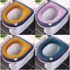 Universal Plush Velvet Winter Toilet Seat Cover & Cushion Ring