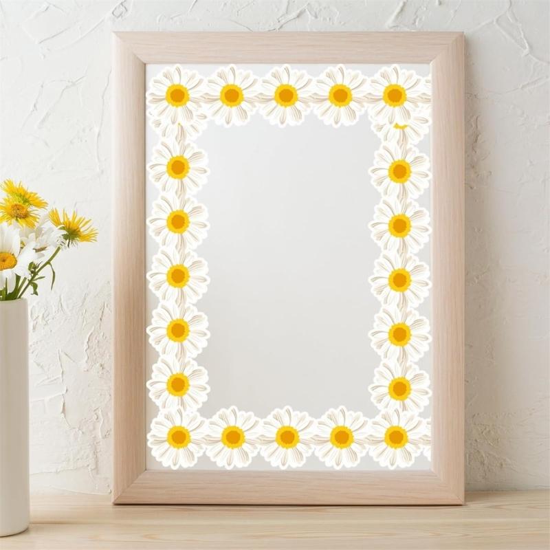 10m Bulletin Board Borders Flowers Classroom Blackboards Flowers Border Trim Decoration for Poster Boards Decoration