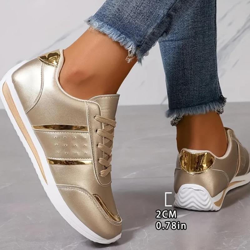 Summer New Thick-soled Casual Shoes with LACES for Women's White Sneakers