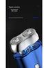 MINI Magnetic Double Blade USB Travel Electric Shaver