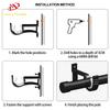 Fancyfamily Thickened Aluminum Alloy Curtain Rod Bracket Base Home Ceiling Curtain Rod Installation Hook