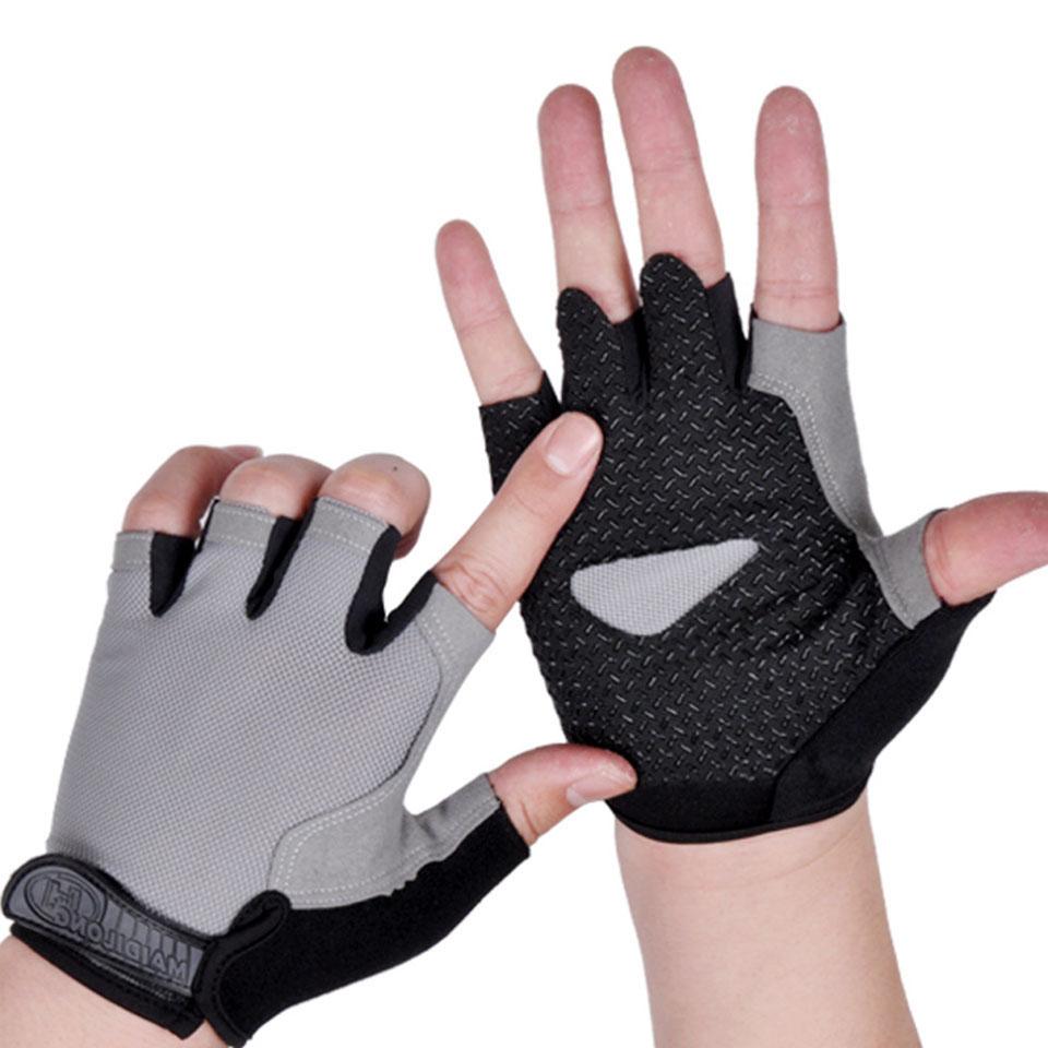 1 Pair Sports Half Finger Gloves Outdoor Cycling Fitness Training Breathable Shock Absorbent Non-Slip Climbing Half Gloves Unisex