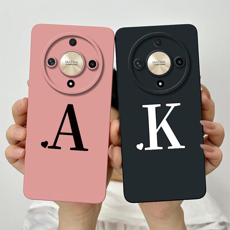 For Honor Magic5 Lite Case Magic 6 Lite Cute Couple Letters Cover Soft TPU Phone Case For Honor Magic6 Lite Magic 5 Lite Bumper