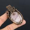 Rose Quartz Jewelry, 999 Copper Wire Wrapped  Pendant Handmade Gemstone Jewelry, Gifts For Wife Brand New Pendant