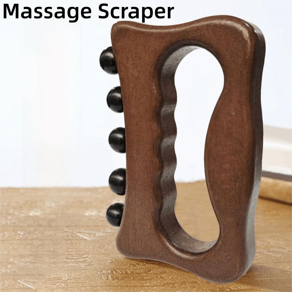 Handheld Manual Massage Scraper Natural Wood Body Massage Tool Scalp Massage Comb Nose Sculpting
