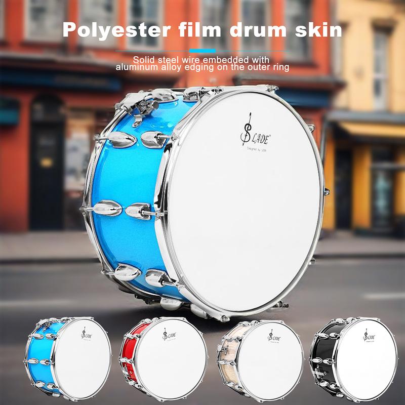 SLADE Snare Drum Set 14x8 Inch Percussion Instrument Drum Set with Drumsticks Shoulder Strap Drum Key for Students Beginner