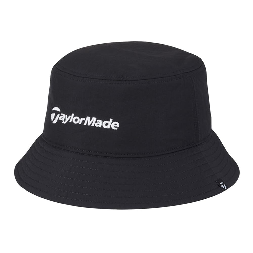 TaylorMade Winter Bucket Hat, Medium, Black, One Size Fits All (57-59cm), 2023FW TL018
