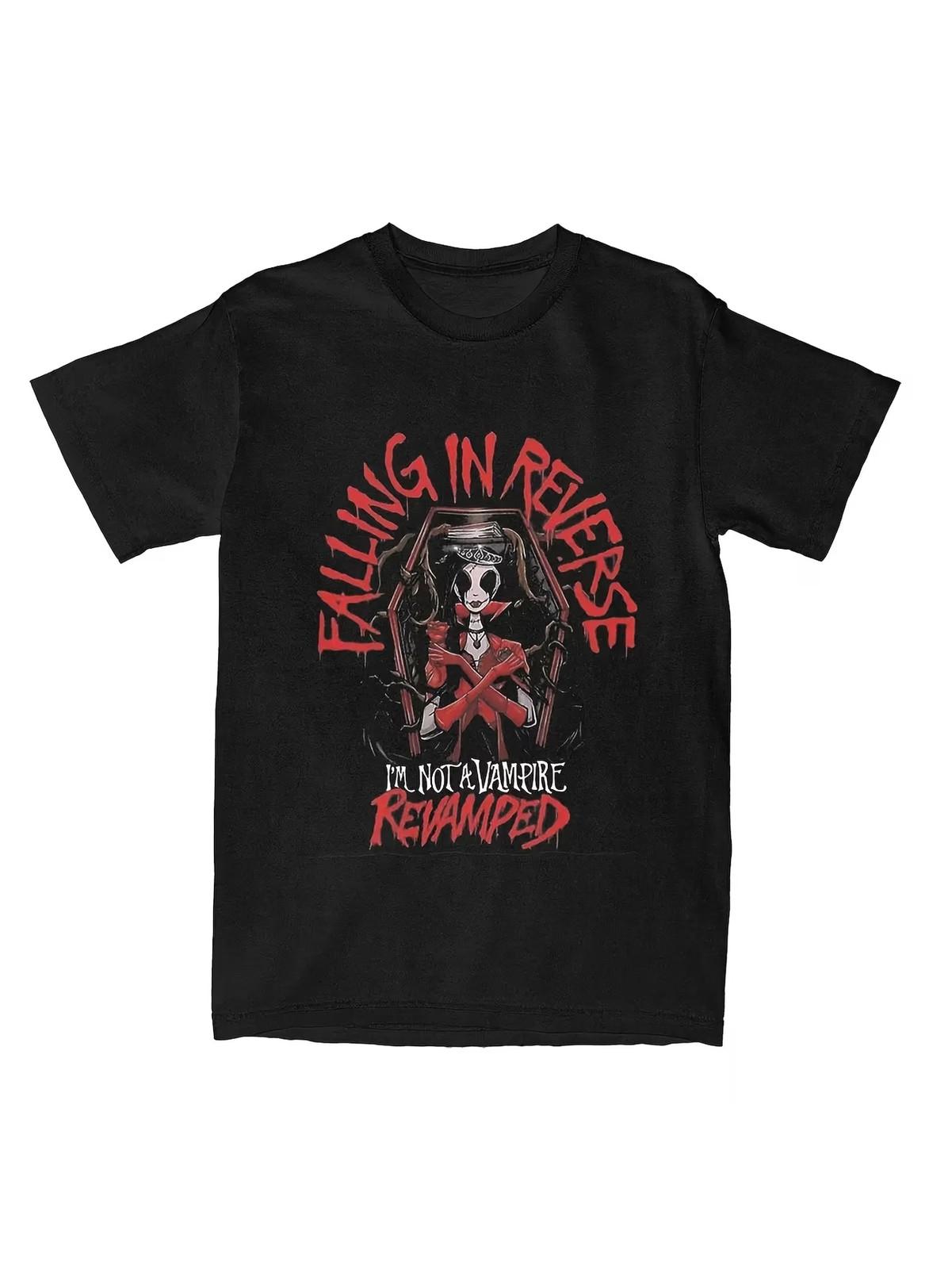 Falling In Reverse Rock Band Graphic Tee - 100% Cotton T-Shirt for Men & Women, S