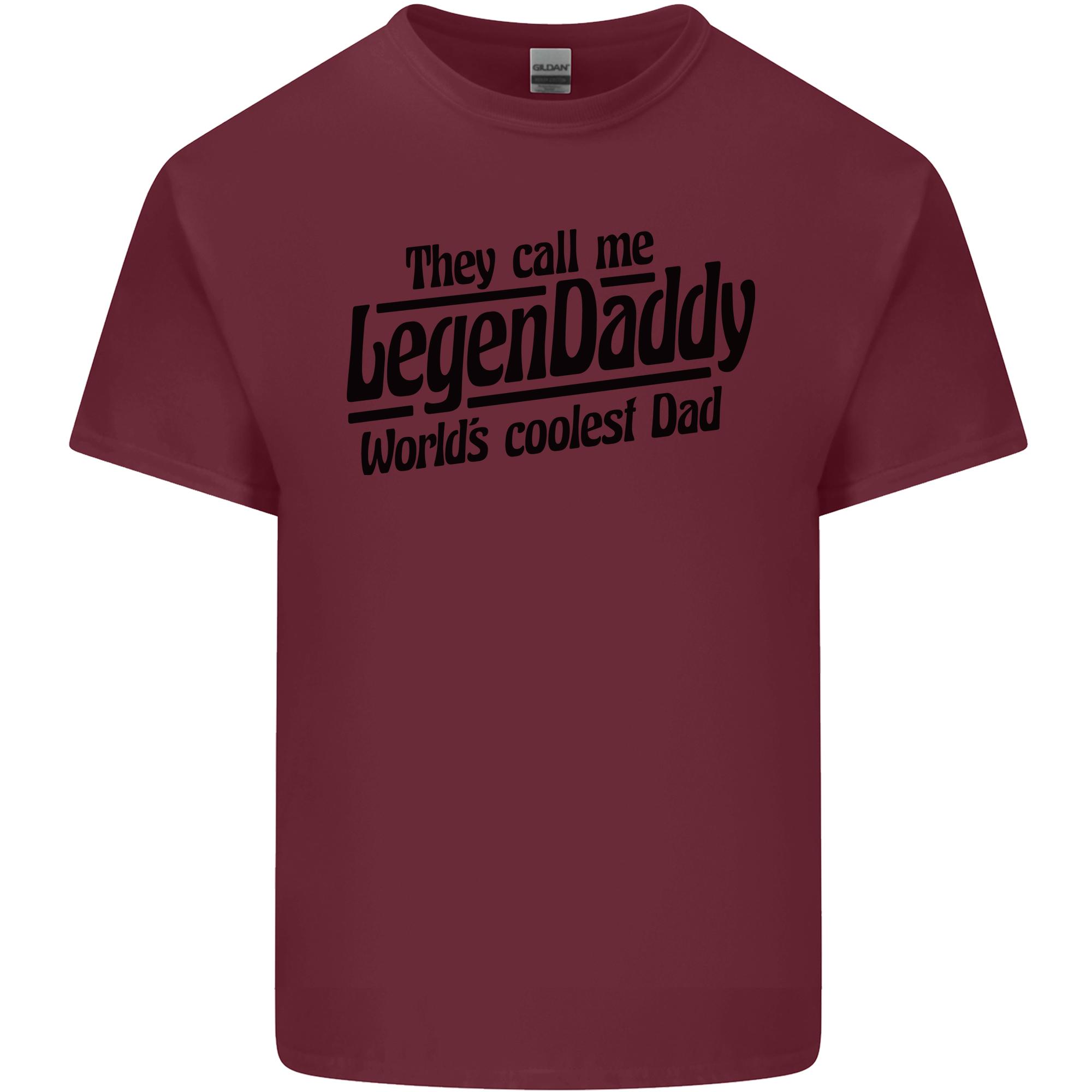 Legendaddy Funny Fathers Day Daddy Unisexs Light Cotton TShirt S