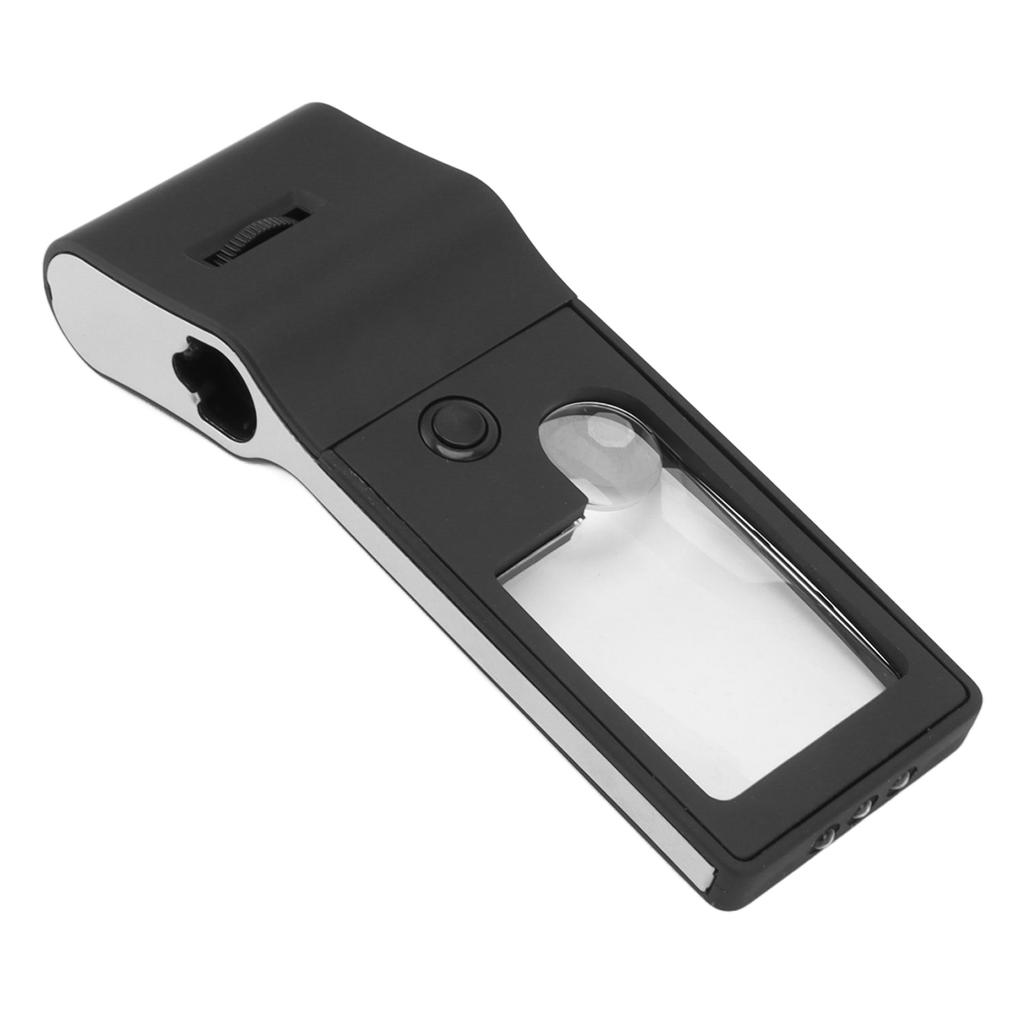 LED Lighted Magnifier 3X 10X 55X Portable Aspheric Magnifier High Bright UV Detection Magnifying