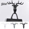 Kitchen Utensil Organizers Deer Head Wall Hook Adhesive Antler Decorative Hanger Modern Hangers Plastic Mount Organizer for Home And Bathroom
