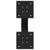 Vidaxl Coffee Table Legs, 2 Pcs, Black, 38X(42-43) Cm, Steel