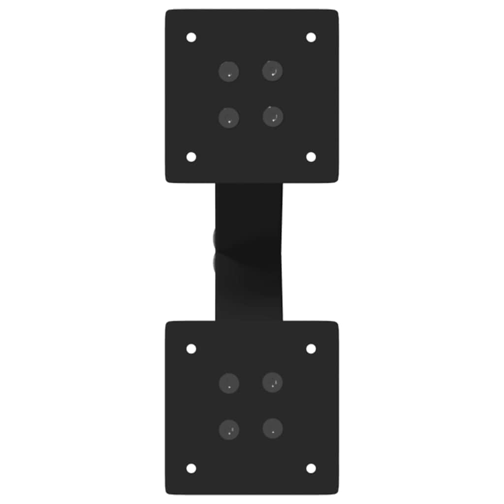 Vidaxl Coffee Table Legs, 2 Pcs, Black, 38X(42-43) Cm, Steel