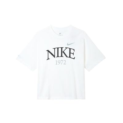 Letter Breathable Number Logo Print Loose Round Neck Short Sleeve Drop Shoulder T-Shirt Women T-Shirt White FQ6601-100