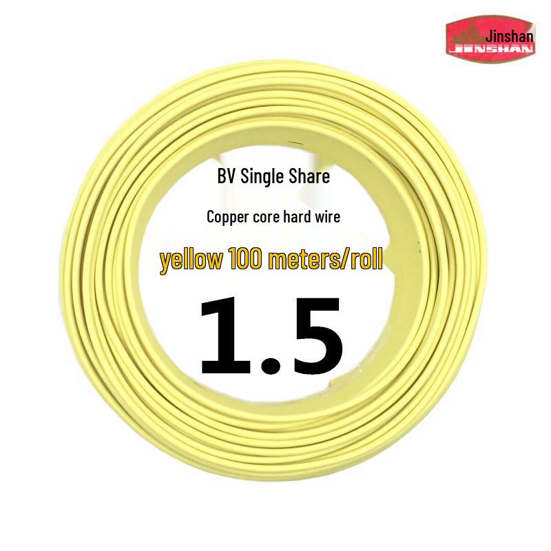 Jinshan 2.5 Sq Mm Copper Core BV1.5/4/6 Single-Strand Flame Retardant Cable
