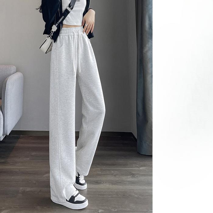 Women's New Style Spring and Autumn Summer Small Person Casual Slim Straight Hoodie Narrow Version Banana Wide-leg Pants