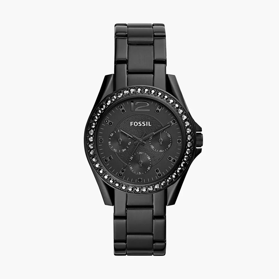 

Fossil Riley Multifunction Black Stainless Steel Watch ES4519