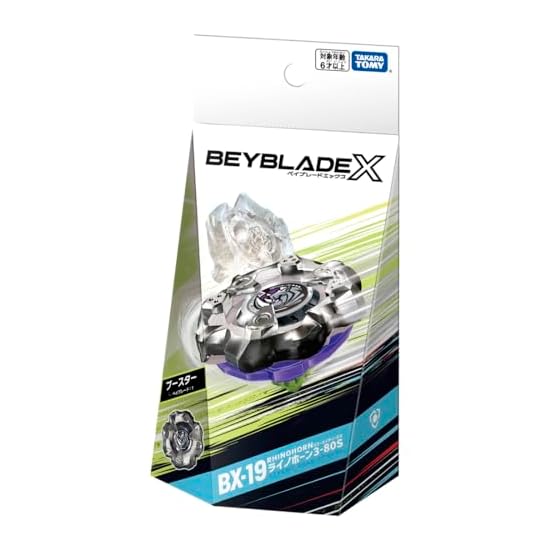 BEYBLADE X BX-19 Booster Corno di Rinoceronte 3-80S Metallo