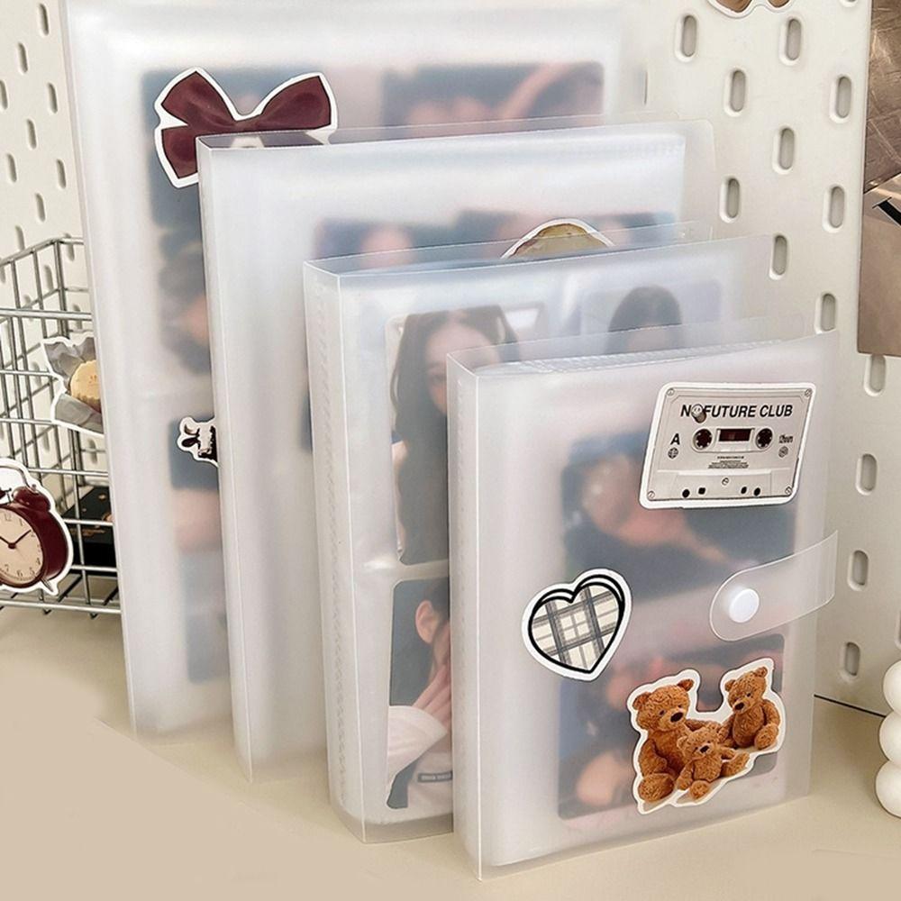 Frosted Transparent Photo Album 3/4/5/6/7inch Photo Card Album Card Collection Album  For Photos