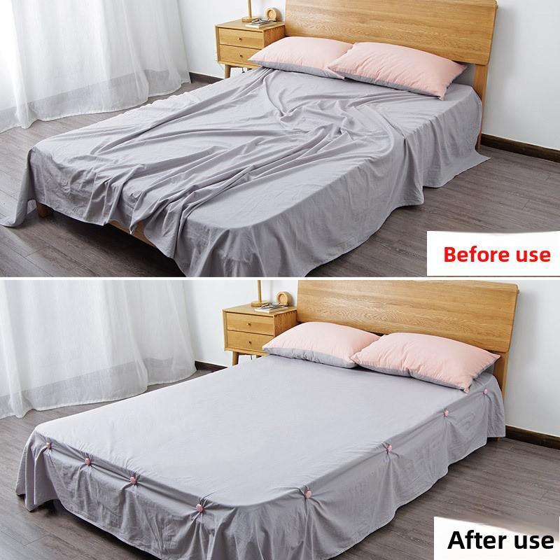 4er-Pack Bettlaken-Befestigungsclips Quilt Anti-Verrutschen Befestigungsschnalle Matratzenlaken Eckenspanner Laken Anti-Rutsch Schnalle