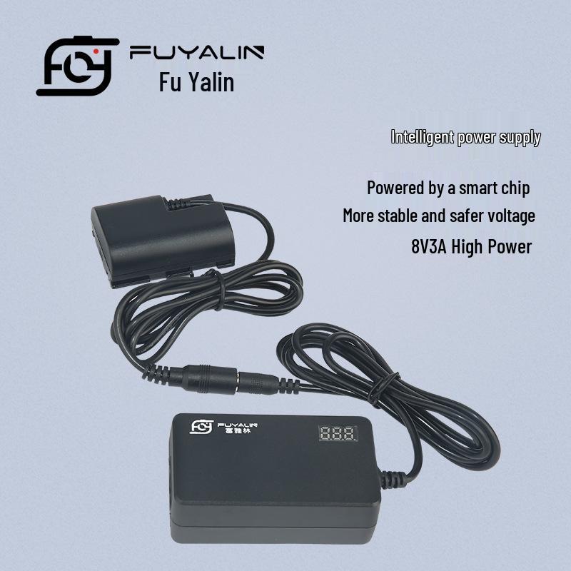 LPE6 Dummy Battery Power Adapter for Canon EOS R, R5, R6, 5D4, 5D3, 5D2, 70D